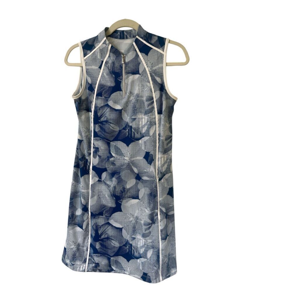 Tail 2 piece athleisure dress blue & white sz XS